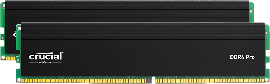 זיכרון לנייח – Crucial Pro DDR4 32GB 2x16GB 3200MHz CL22 XMP 2.0 – צבע שחור