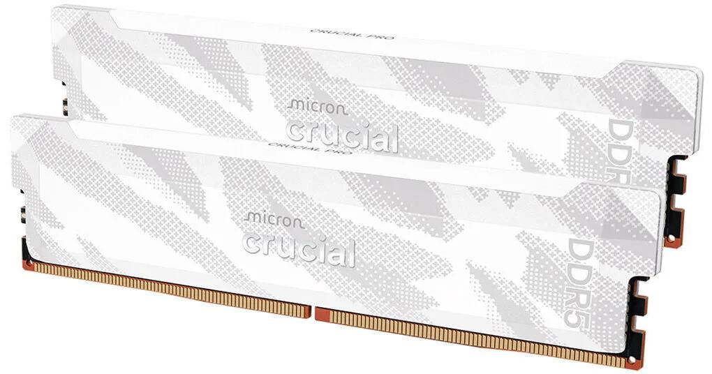 זיכרון לנייח – Crucial Pro Overclocking DDR5 32GB 2x16GB 6400MHz CL32 EXPO/XMP 3.0 – צבע לבן