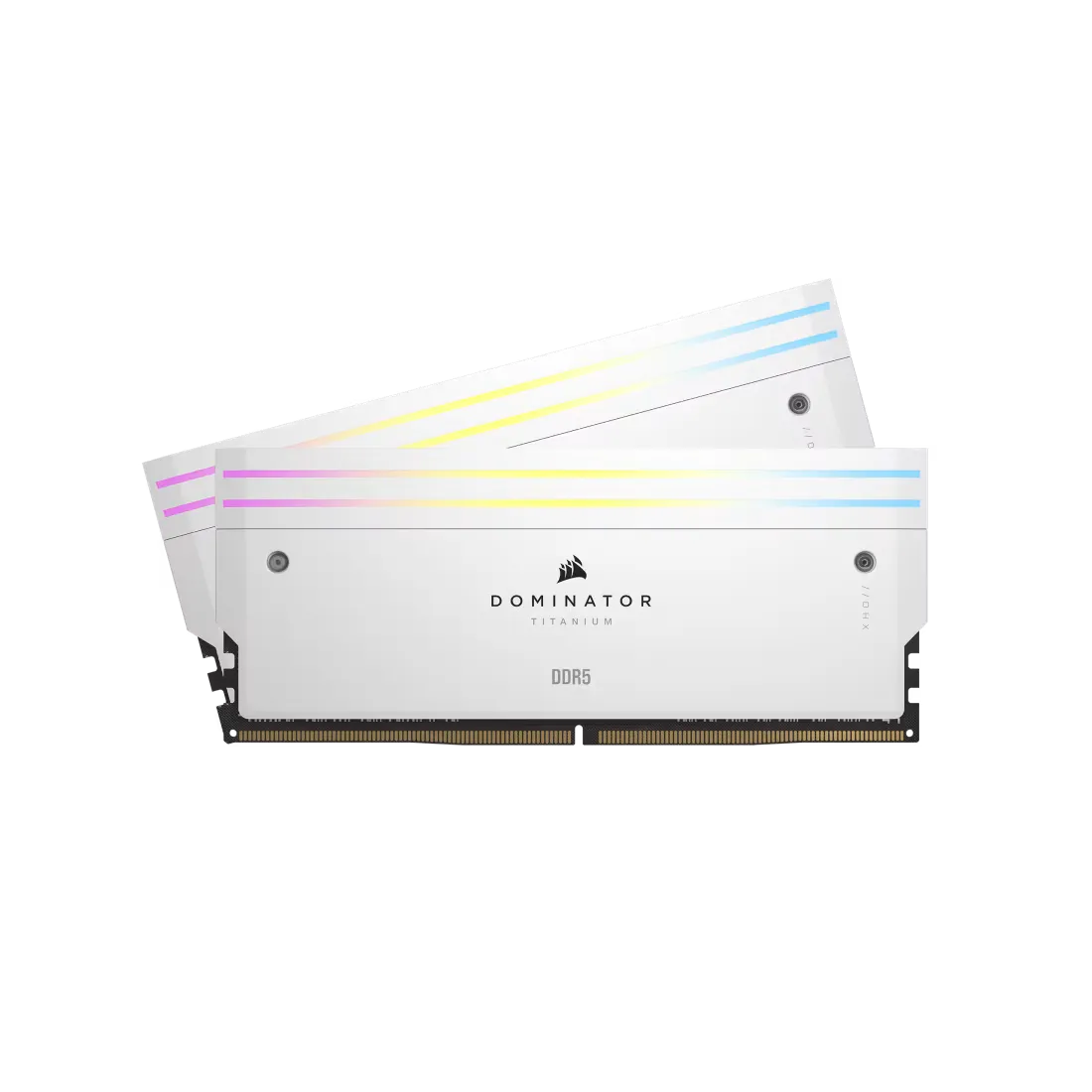 זיכרון לנייח – Corsair Dominator Titanium RGB DDR5 96GB 2x48GB 6000MHz CL30 EXPO/XMP 3.0 – צבע לבן
