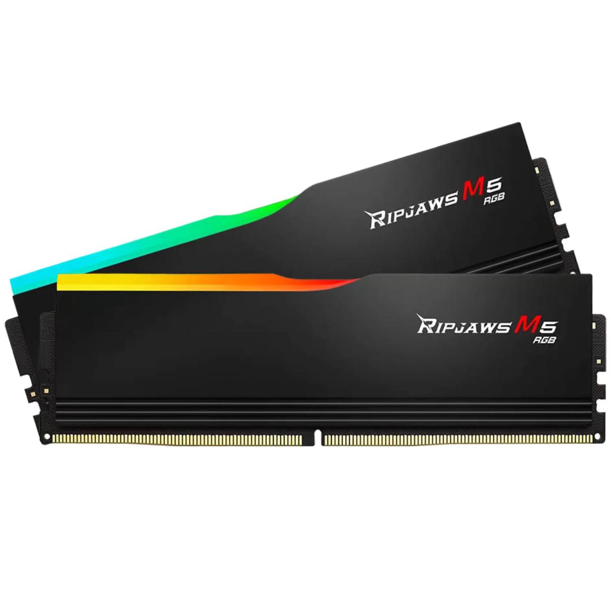 זיכרון לנייח – G.Skill Ripjaws M5 RGB DDR5 64GB 2x32GB 6400MHz CL32 XMP 3.0 – צבע שחור