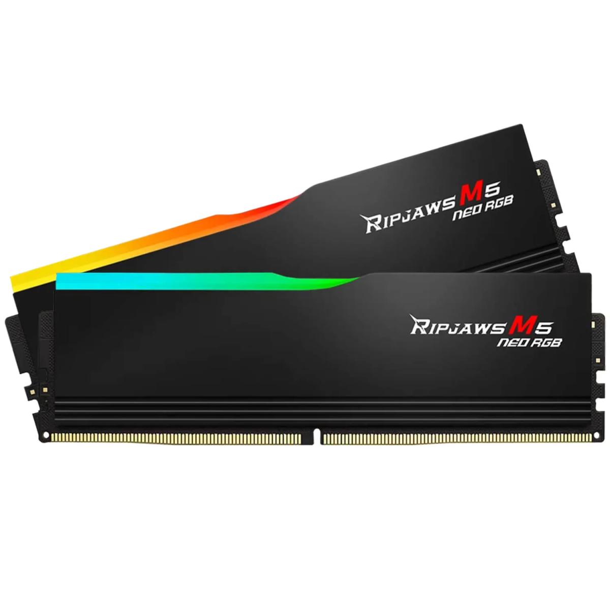 זיכרון לנייח – G.Skill Ripjaws M5 Neo RGB DDR5 32GB 2x16GB 6000MHz CL30 EXPO – צבע שחור