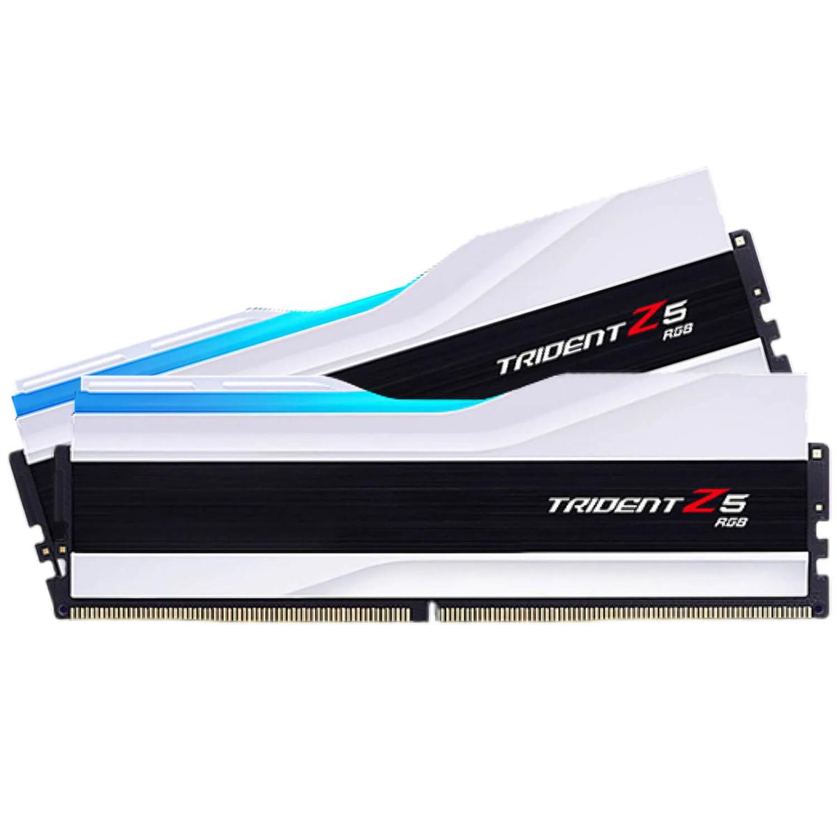 זיכרון לנייח – G.Skill Trident Z5 RGB DDR5 32GB 2x16GB 6400MHz CL30 XMP 3.0 – צבע לבן