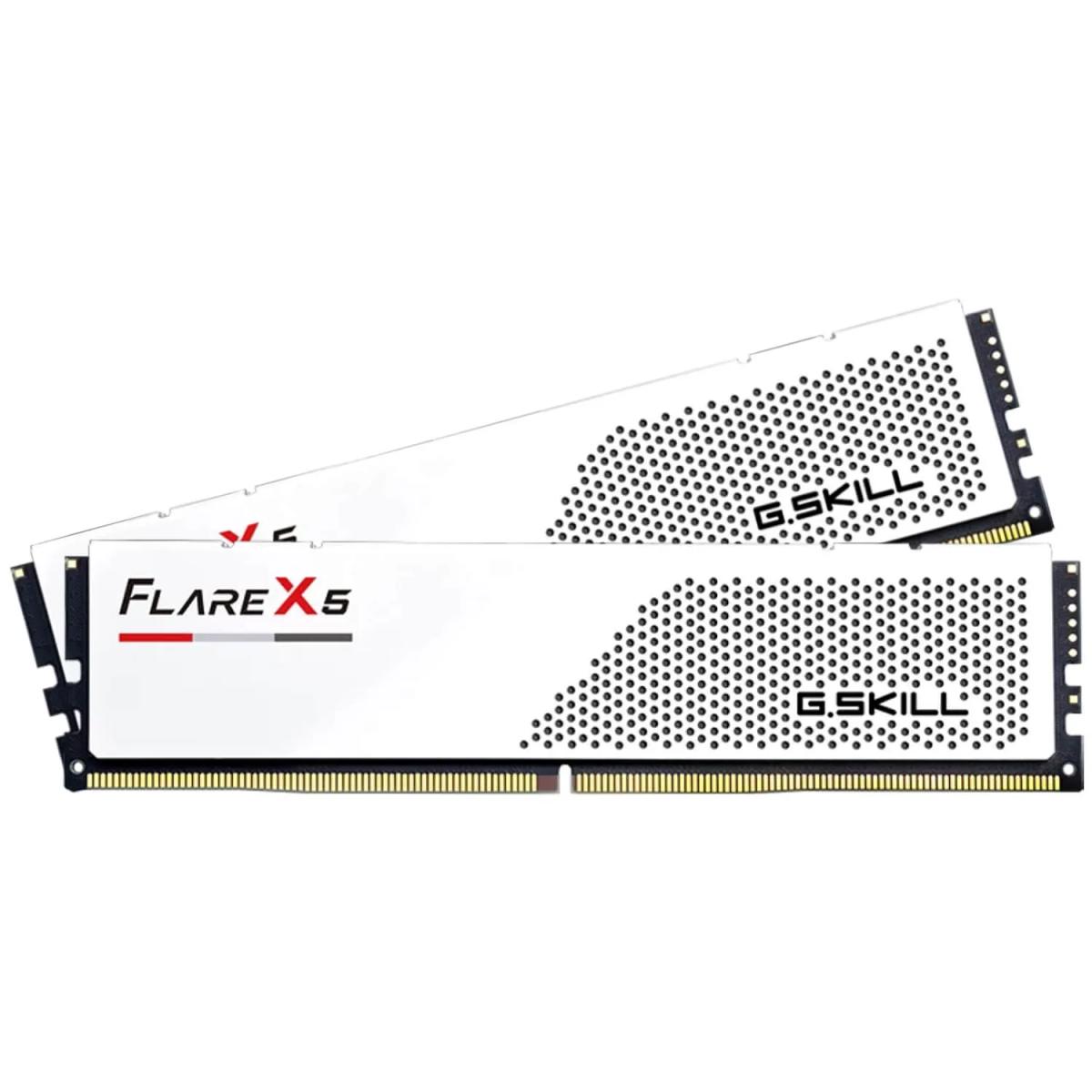 זיכרון לנייח – G.Skill Flare X5 DDR5 32GB 2x16GB 6000MHz CL28 EXPO – צבע לבן