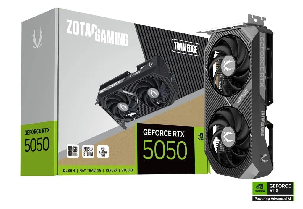 כרטיס מסך – Zotac GeForce RTX 5050 Twin Edge 8GB – צבע שחור