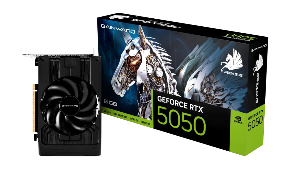 כרטיס מסך – Gainward GeForce RTX 5050 Pegasus 8GB – צבע שחור