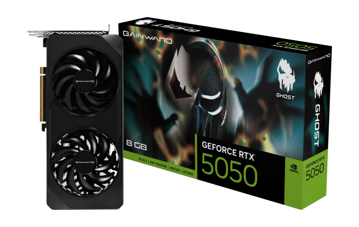 כרטיס מסך – Gainward GeForce RTX 5050 Ghost 8GB – צבע שחור