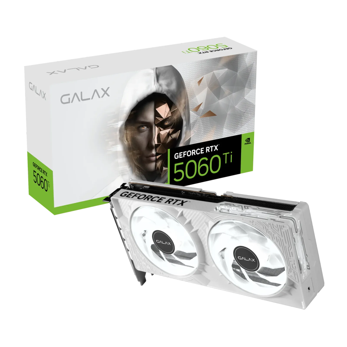 כרטיס מסך – Galax GeForce RTX 5060 Ti 1-Click OC 8GB – צבע לבן