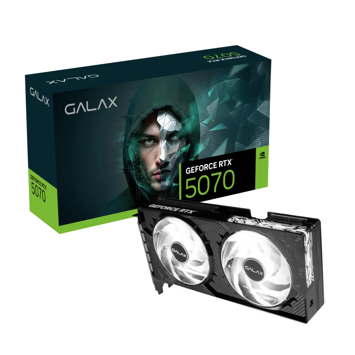 כרטיס מסך – Galax GeForce RTX 5070 1-Click OC 2X 12GB – צבע שחור