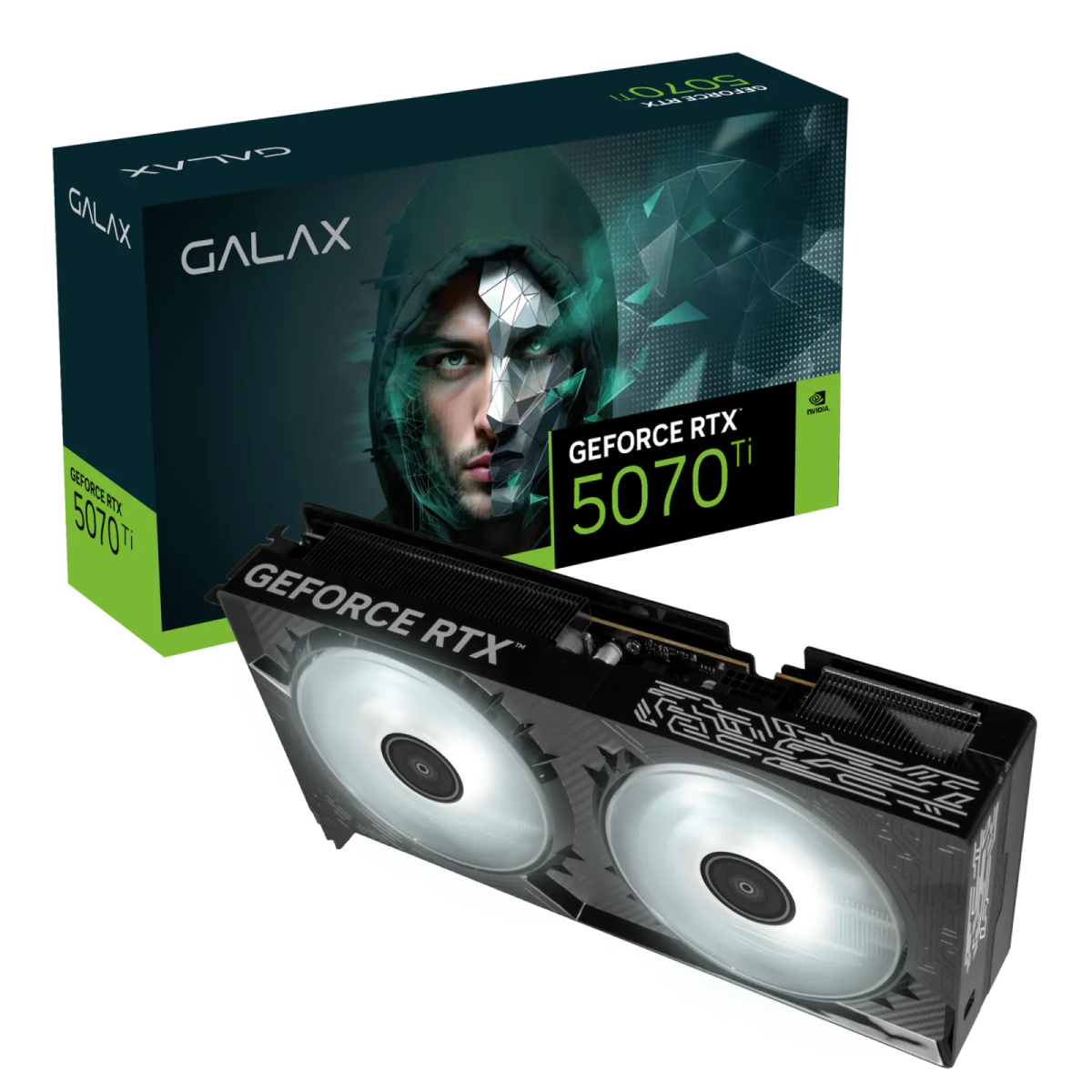 כרטיס מסך – Galax GeForce RTX 5070 Ti 1-Click OC 2X 16GB – צבע שחור