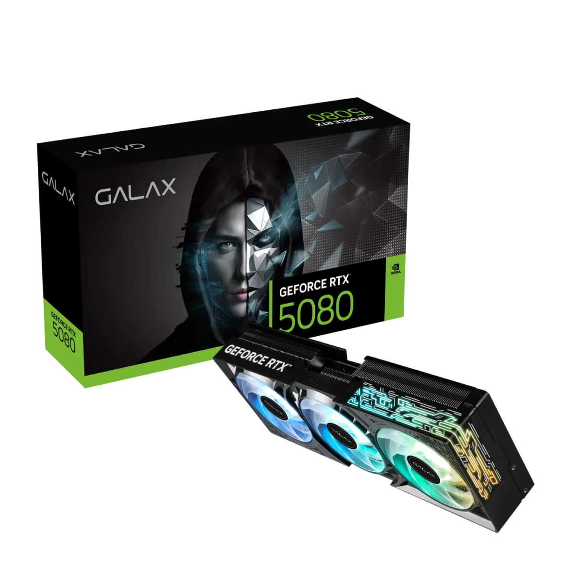 כרטיס מסך – Galax GeForce RTX 5080 1-Click OC 16GB – צבע שחור