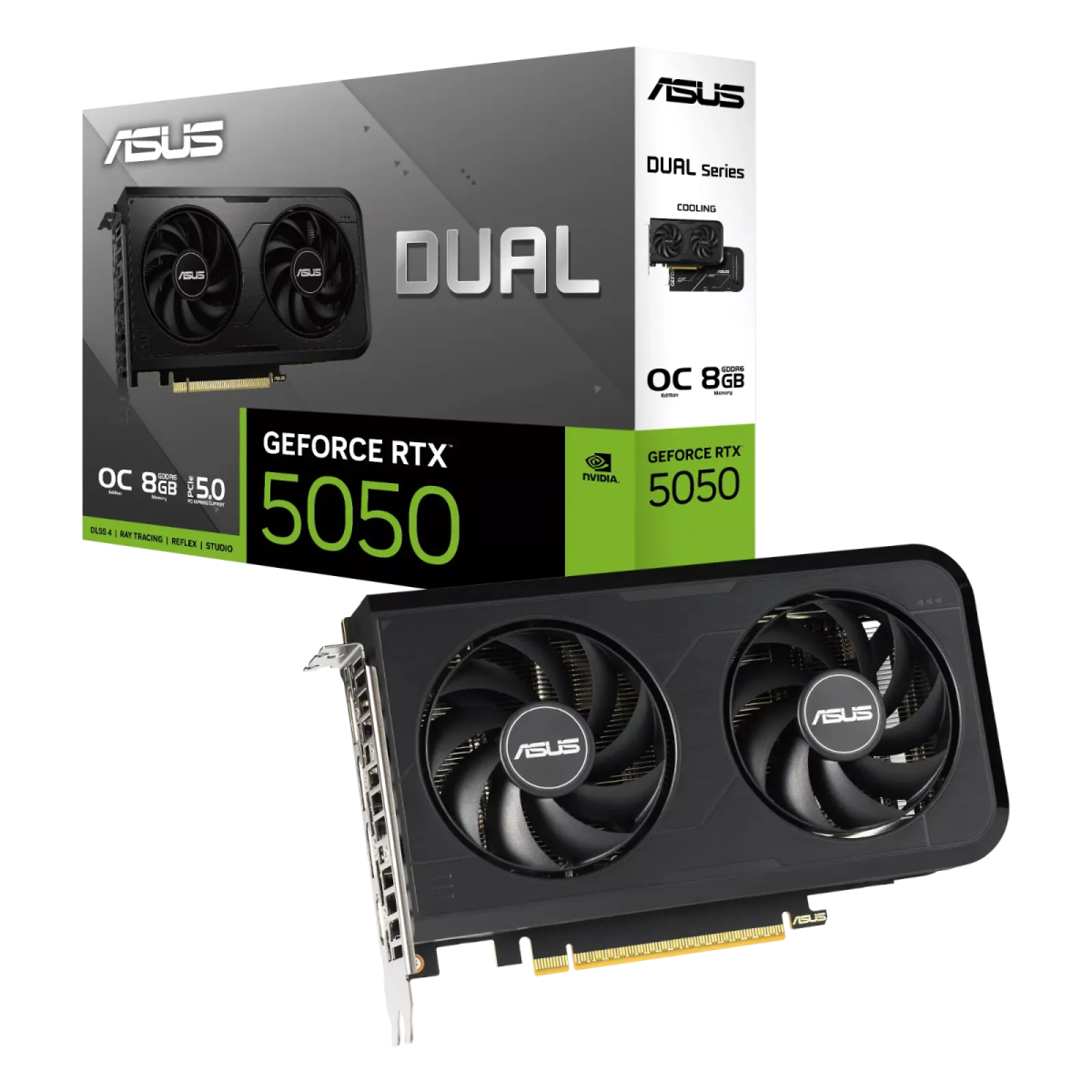 כרטיס מסך – ASUS Dual GeForce RTX 5050 OC Edition 8GB – צבע שחור