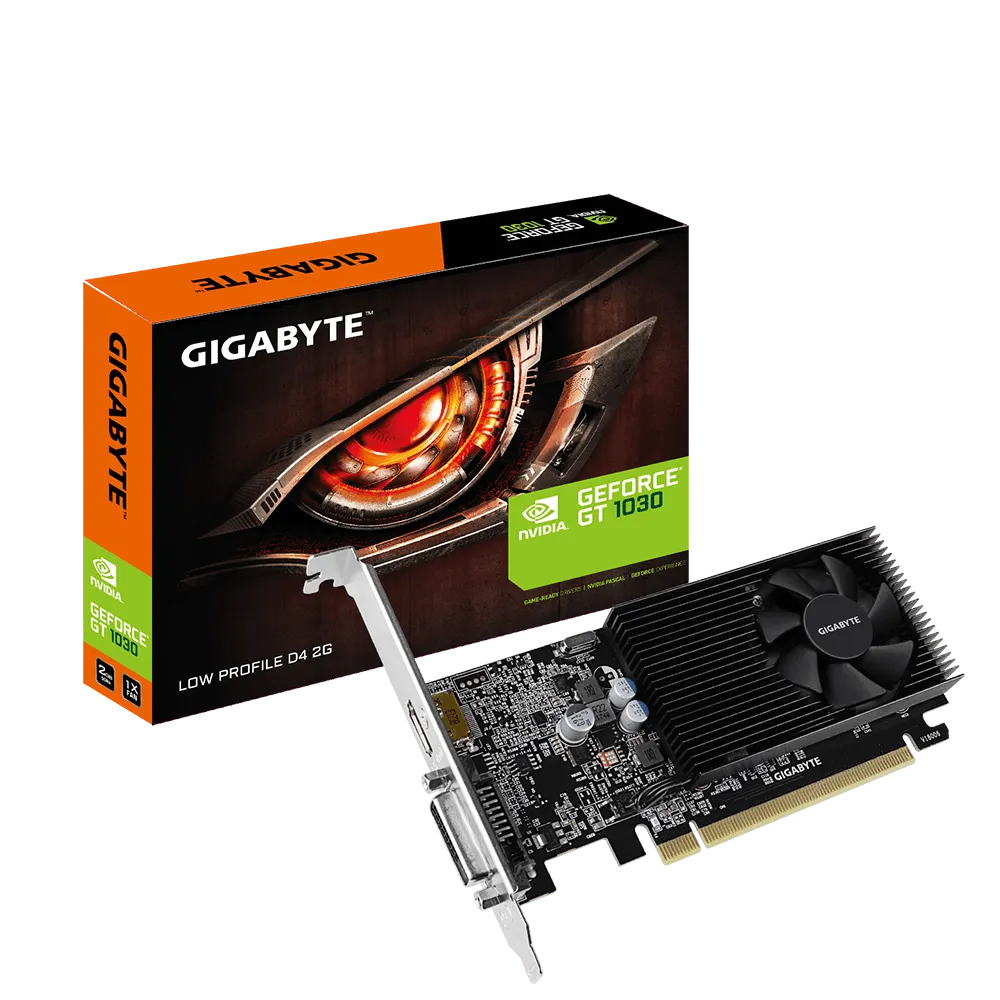 כרטיס מסך – Gigabyte GeForce GT 1030 2GB Low Profile – צבע שחור
