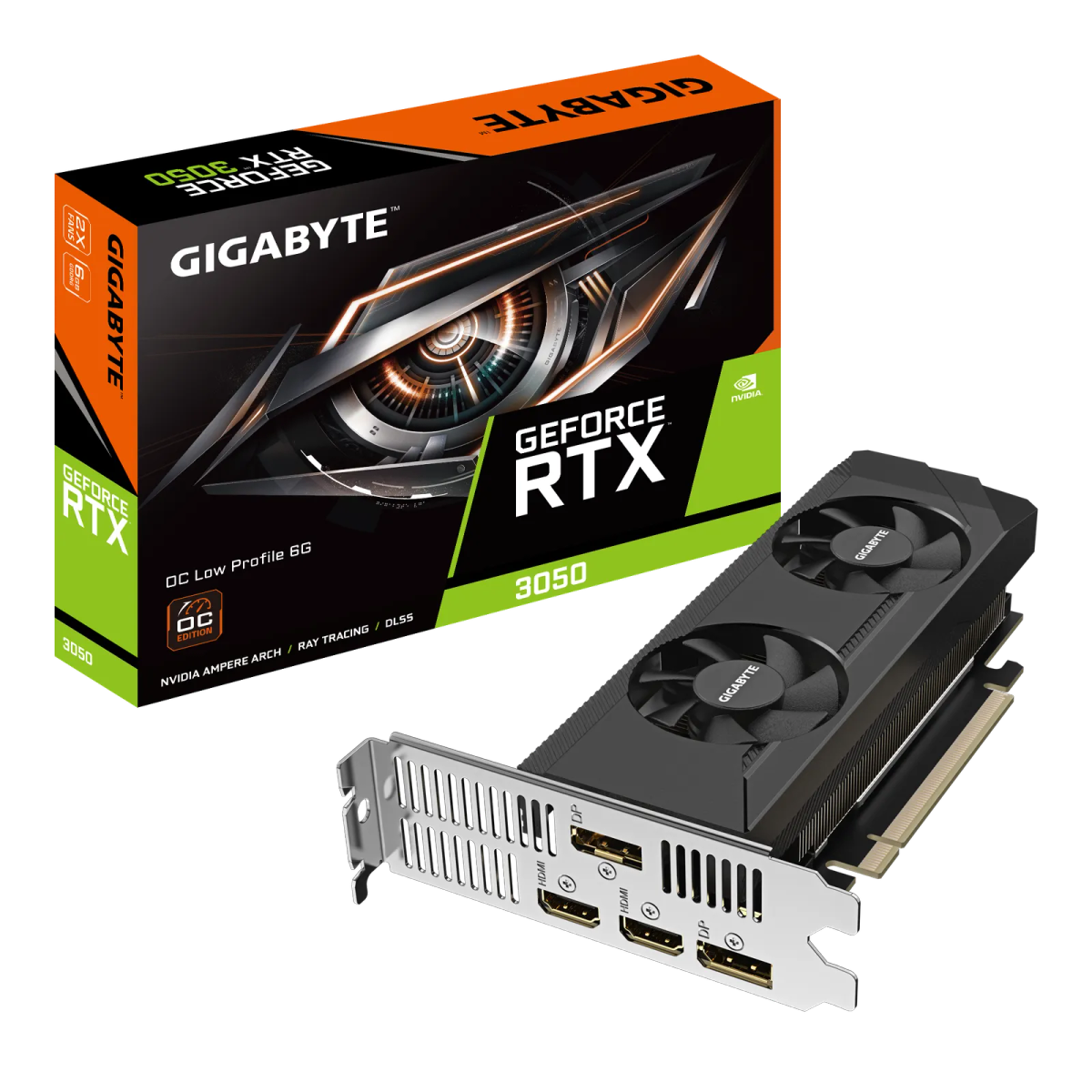 כרטיס מסך – Gigabyte GeForce RTX 3050 OC Low Profile 6GB – צבע שחור
