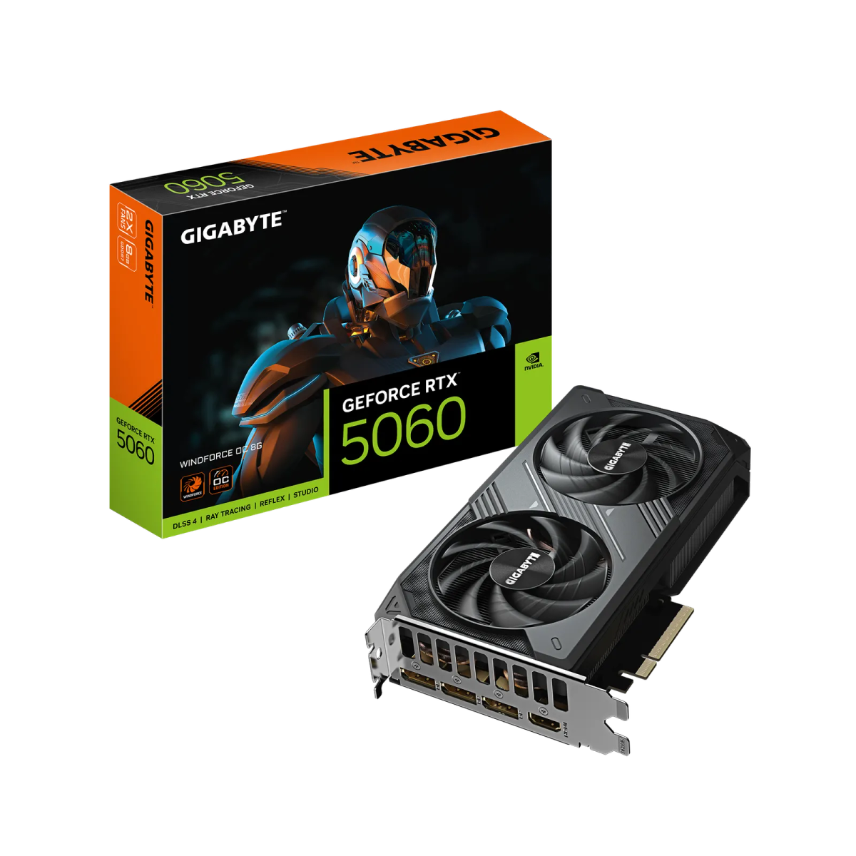 כרטיס מסך – Gigabyte GeForce RTX 5060 WindForce 2 OC 8GB – צבע שחור