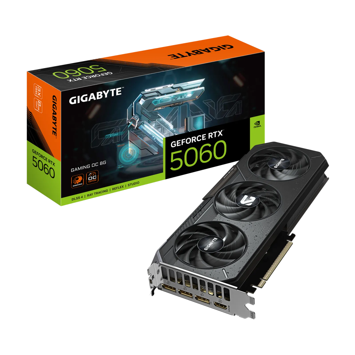 כרטיס מסך – Gigabyte GeForce RTX 5060 Gaming OC 8GB – צבע שחור