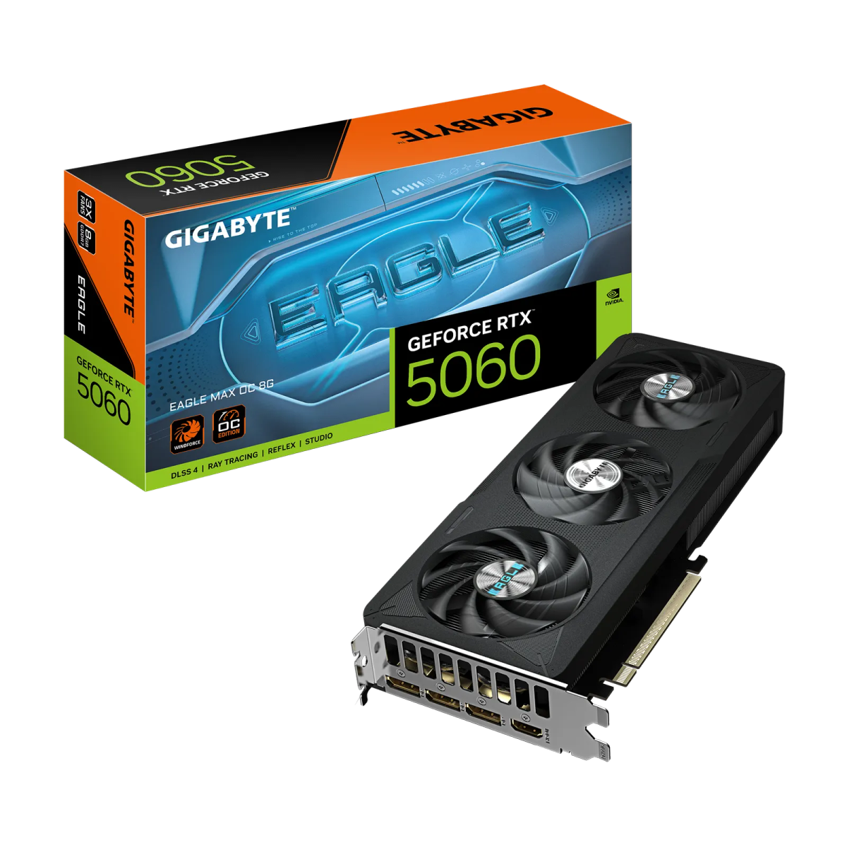 כרטיס מסך – Gigabyte GeForce RTX 5060 Eagle MAX OC 8GB – צבע שחור