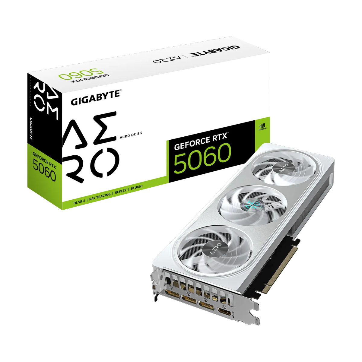 כרטיס מסך – Gigabyte GeForce RTX 5060 Aero OC 8GB – צבע לבן