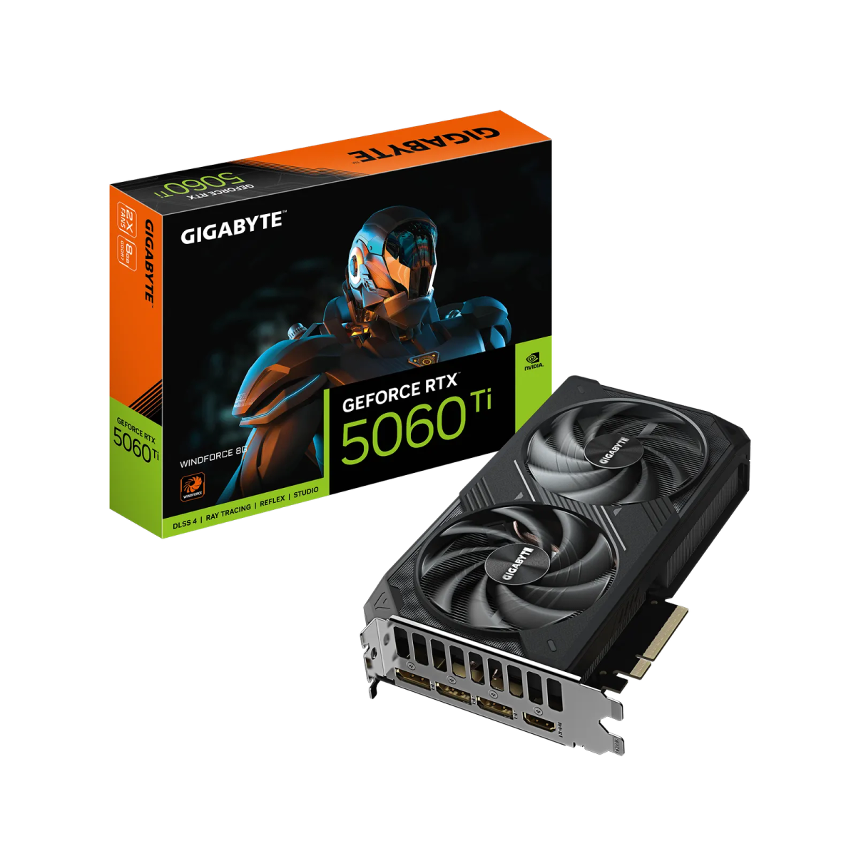 כרטיס מסך – Gigabyte GeForce RTX 5060 Ti WindForce 2 8GB – צבע שחור