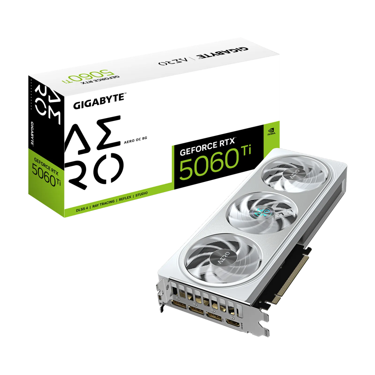 כרטיס מסך – Gigabyte GeForce RTX 5060 Ti Aero OC 8GB – צבע לבן