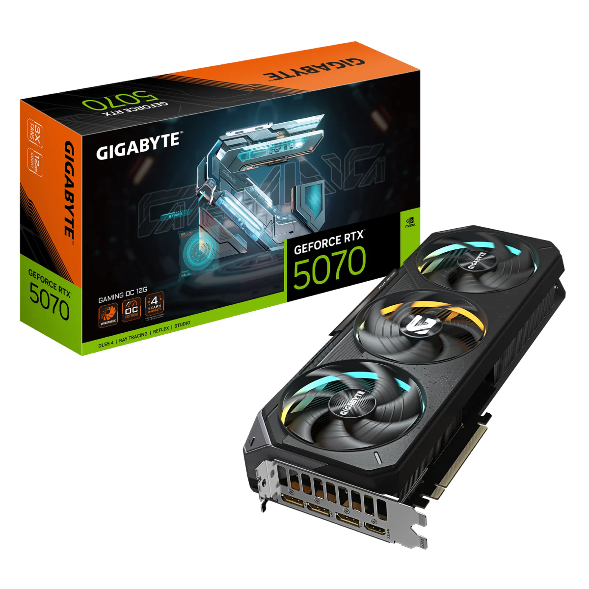 כרטיס מסך – Gigabyte GeForce RTX 5070 Gaming OC 12GB – צבע שחור