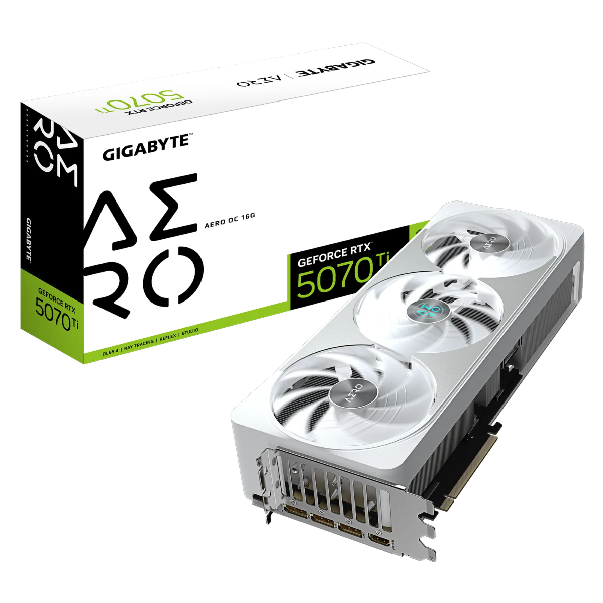 כרטיס מסך – Gigabyte GeForce RTX 5070 Ti Aero OC 16GB – צבע לבן