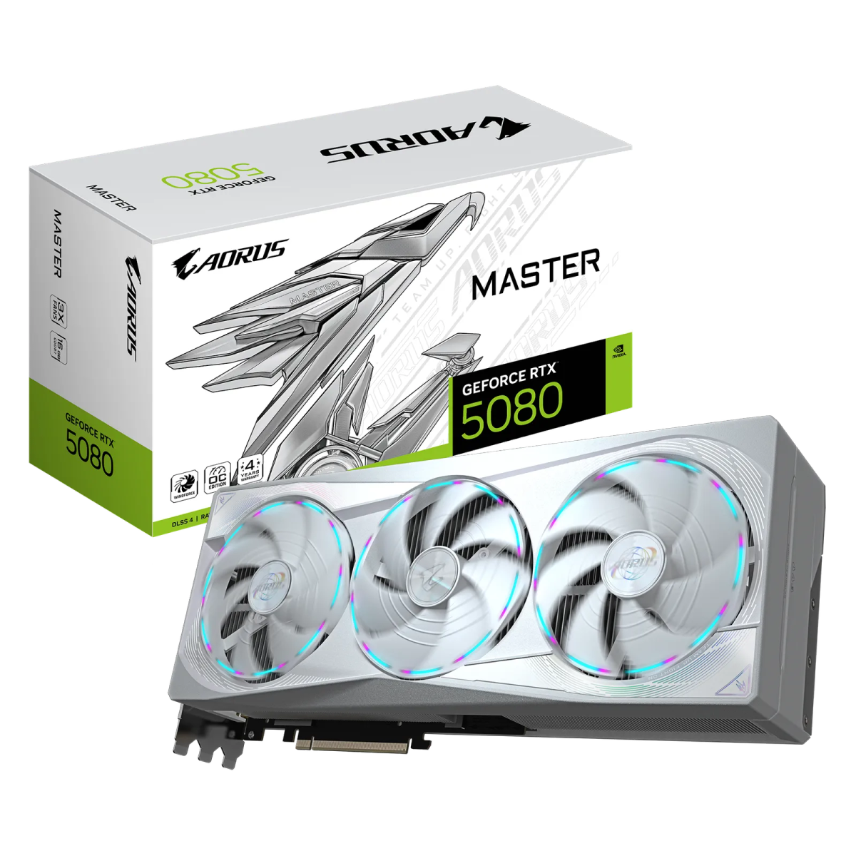 כרטיס מסך – Gigabyte Aorus GeForce RTX 5080 Master ICE 16GB – צבע לבן