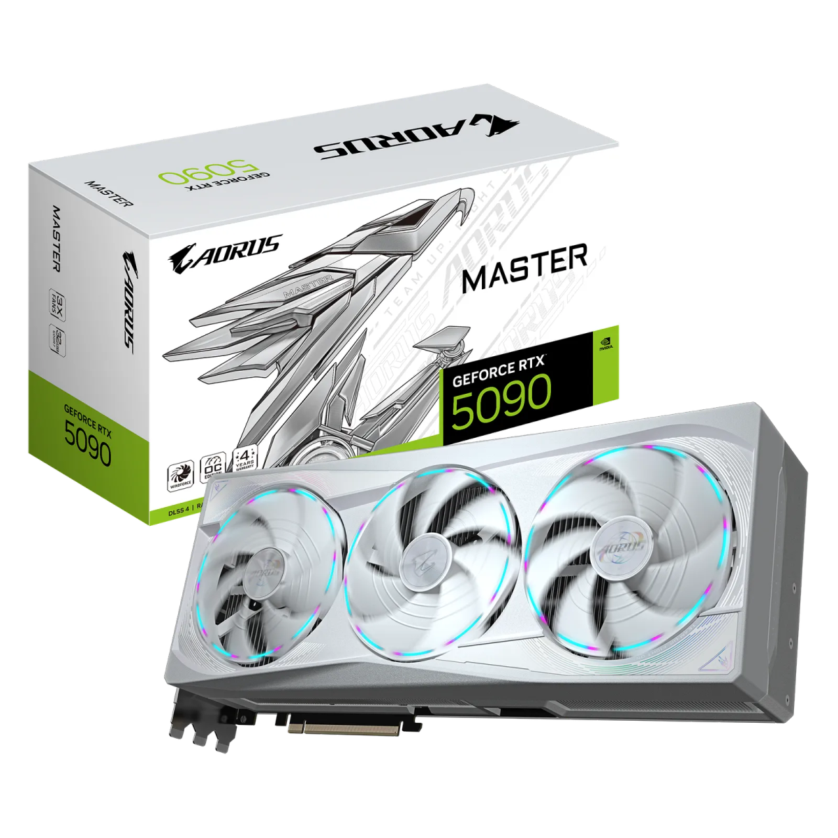 כרטיס מסך – Gigabyte Aorus GeForce RTX 5090 Master ICE 32GB – צבע לבן
