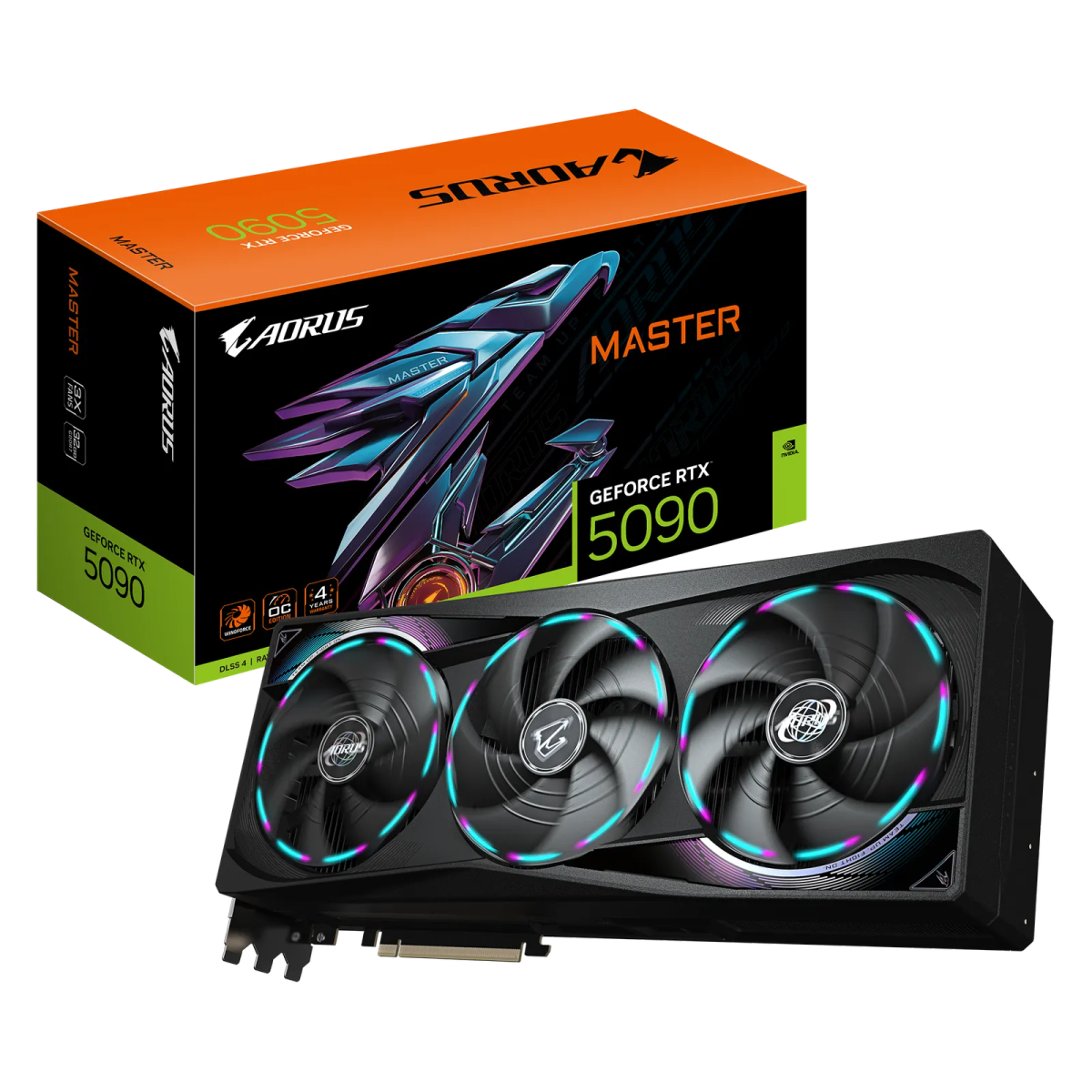 כרטיס מסך – Gigabyte Aorus GeForce RTX 5090 Master 32GB – צבע שחור