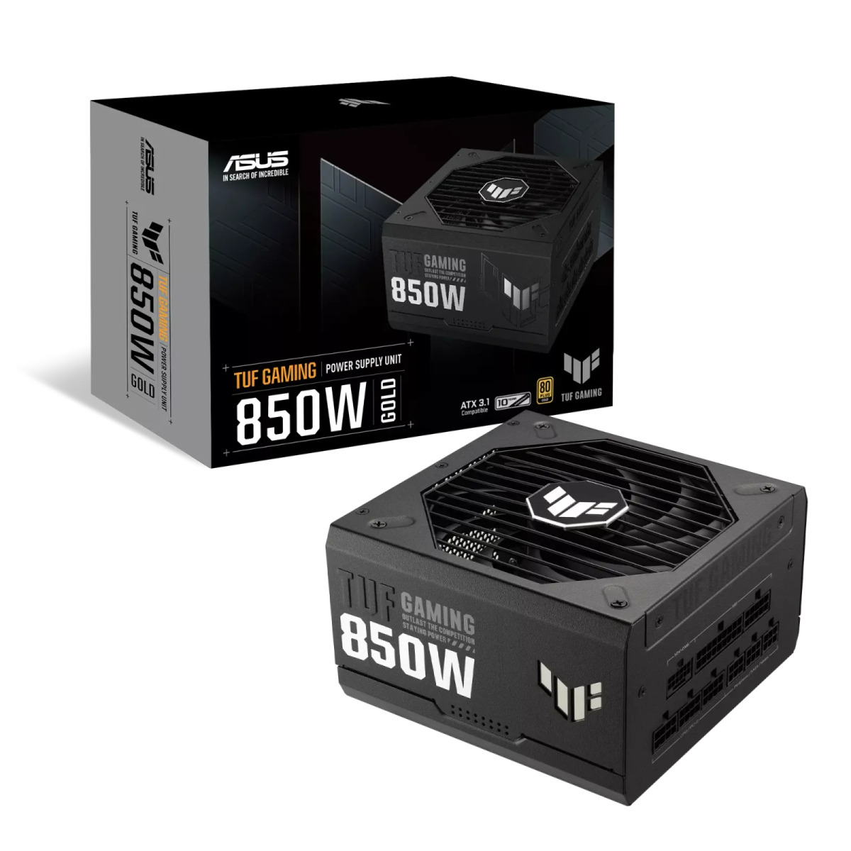 ספק כוח מודולרי – ASUS TUF Gaming 850W (ATX 3.1) 80+ Gold – צבע שחור