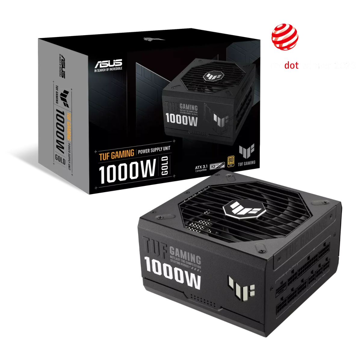 ספק כוח מודולרי – ASUS TUF Gaming 1000W (ATX 3.1) 80+ Gold – צבע שחור