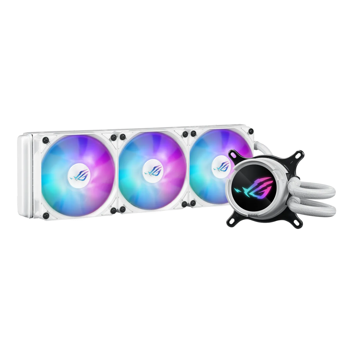 קירור נוזלי למעבד – ASUS ROG STRIX LC III 360 ARGB White Edition AIO 360mm – צבע לבן