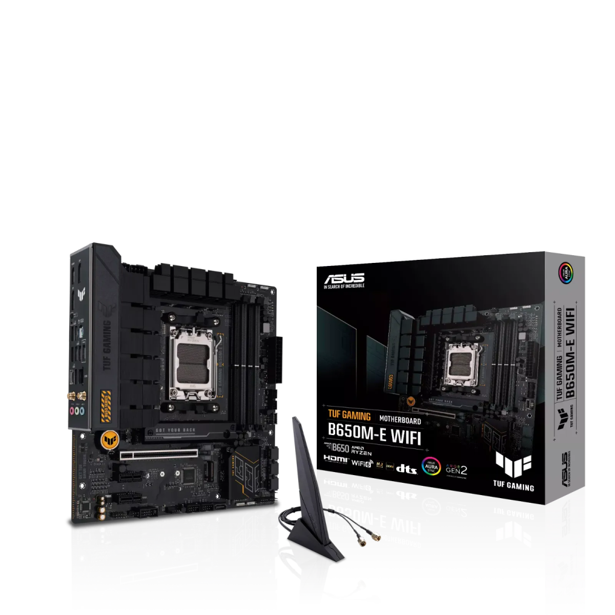 לוח אם – ASUS TUF GAMING B650M-E WIFI Micro-ATX AM5 DDR5 - צבע שחור