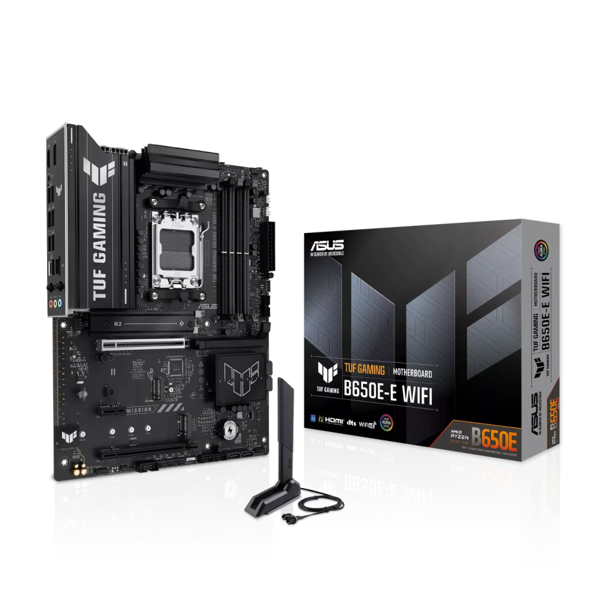 לוח אם – ASUS TUF GAMING B650E-E WIFI ATX AM5 DDR5 - צבע שחור