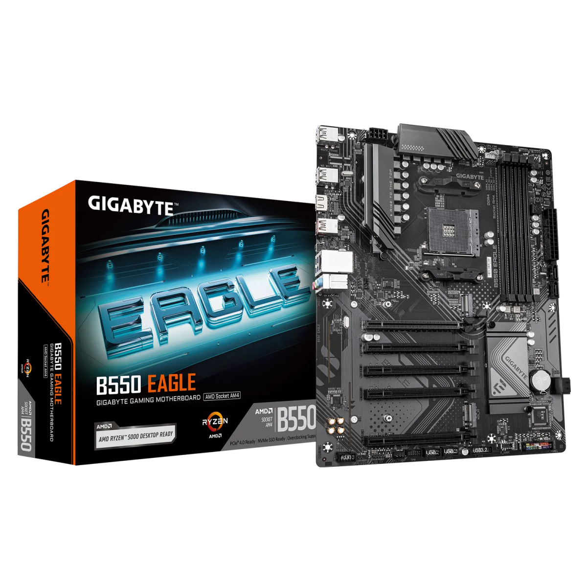 לוח אם – Gigabyte B550 EAGLE ATX AM4 DDR4 - צבע שחור