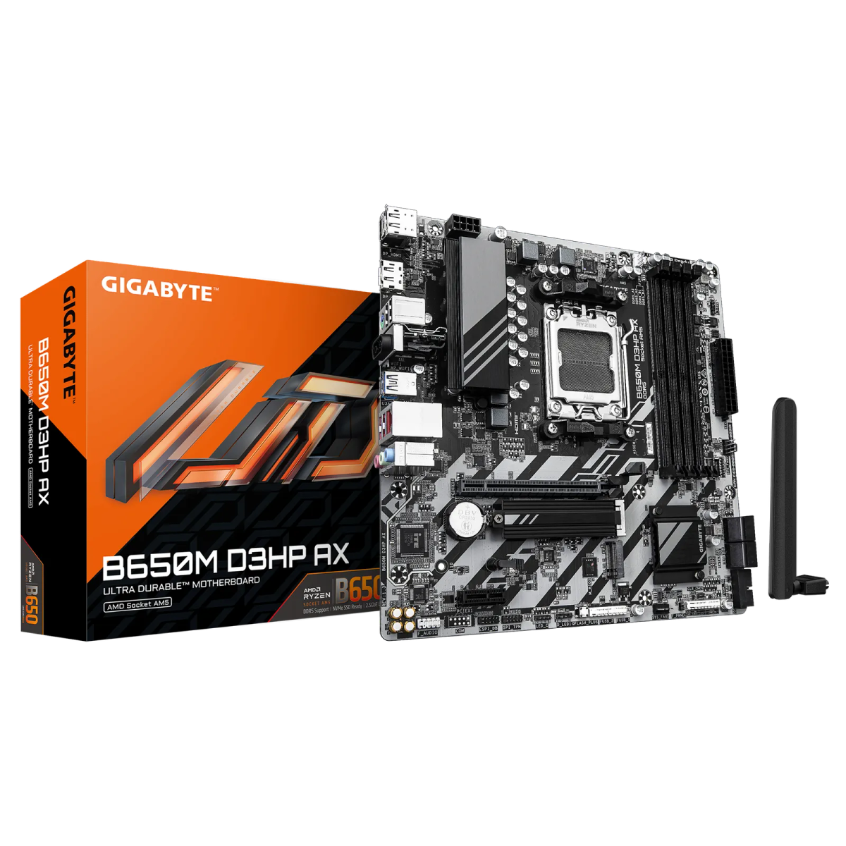 לוח אם – Gigabyte B650M D3HP AX Micro-ATX AM5 DDR5 - צבע שחור