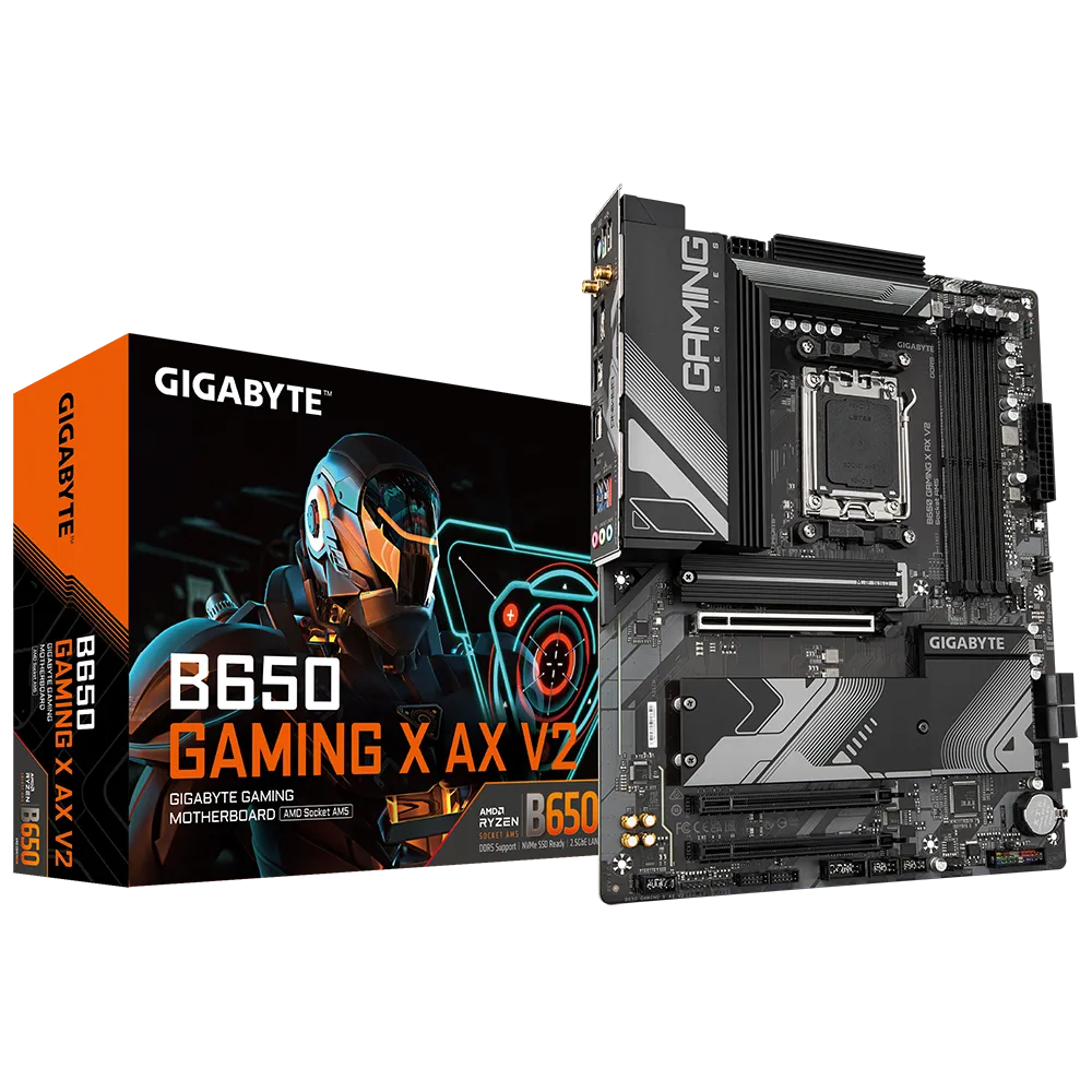 לוח אם – Gigabyte B650 GAMING X AX V2 ATX AM5 DDR5 - צבע שחור