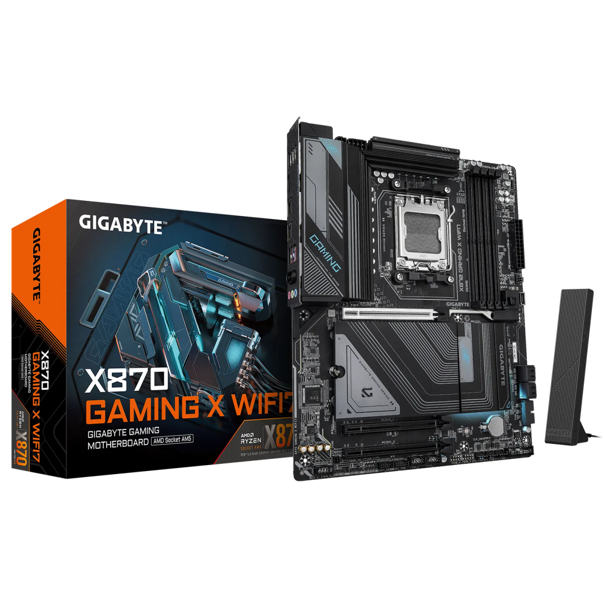 לוח אם – Gigabyte X870 GAMING X WIFI7 ATX AM5 DDR5 - צבע שחור