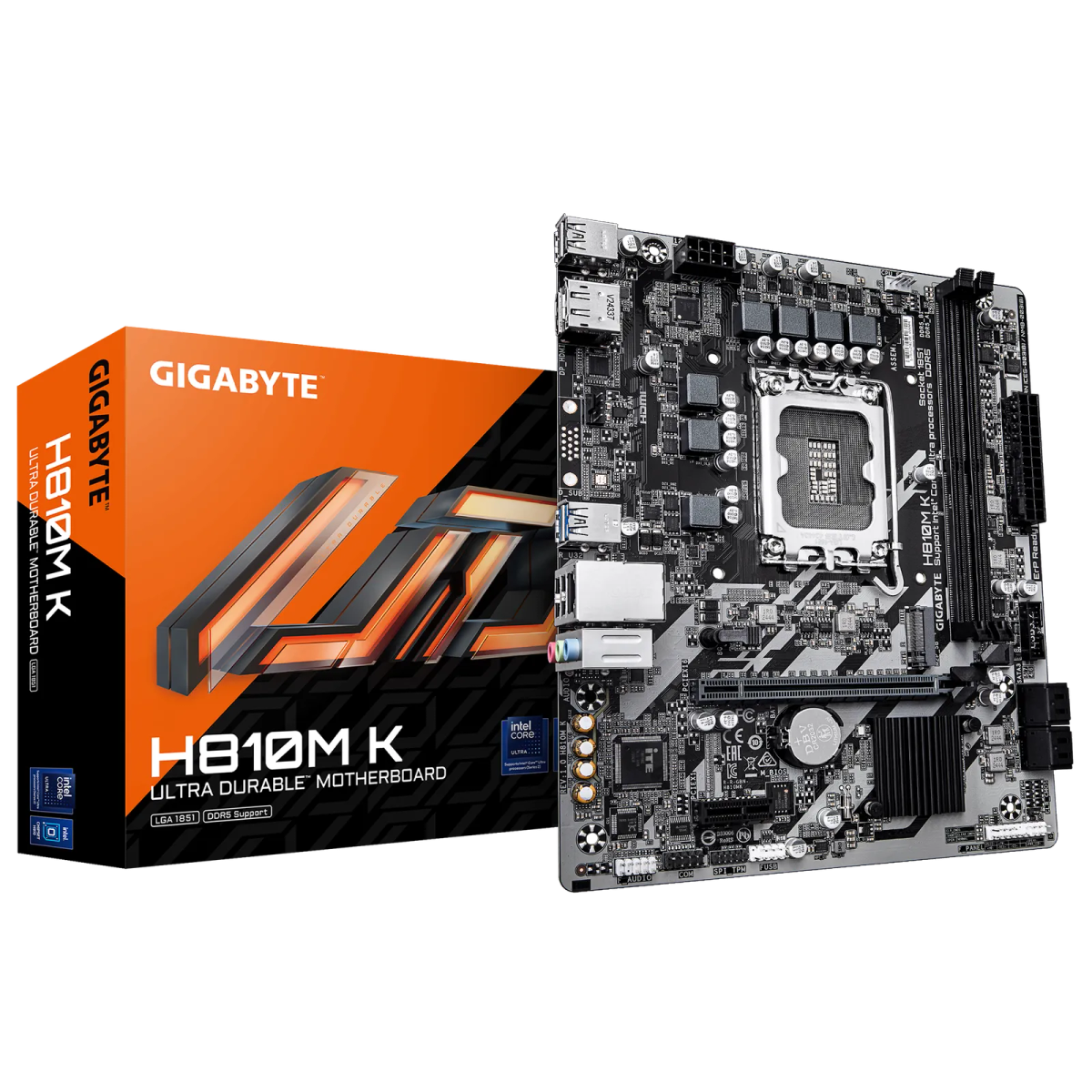 לוח אם – Gigabyte H810M K Micro-ATX LGA1851 DDR5 - צבע שחור