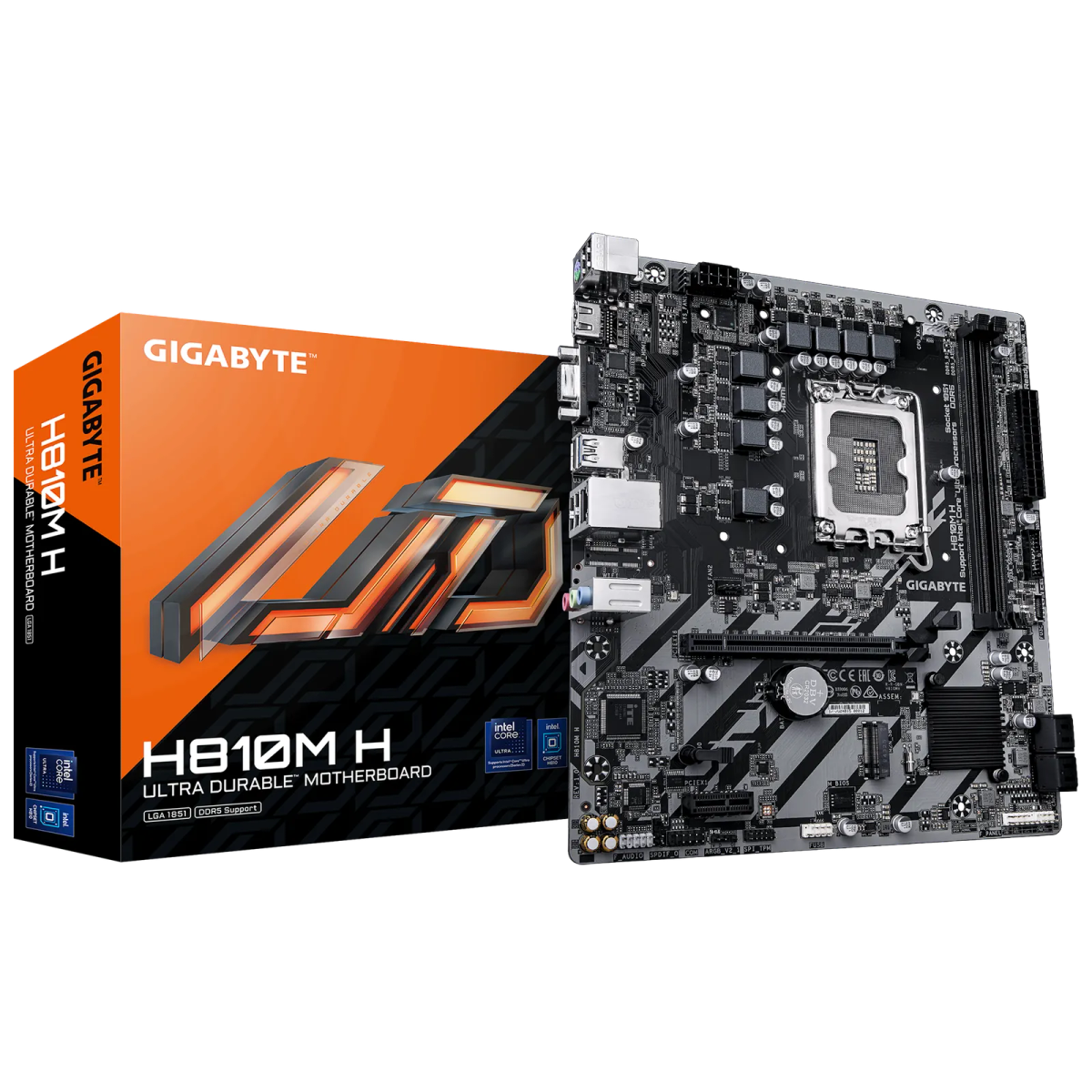 לוח אם – Gigabyte H810M H Micro-ATX LGA1851 DDR5 - צבע שחור