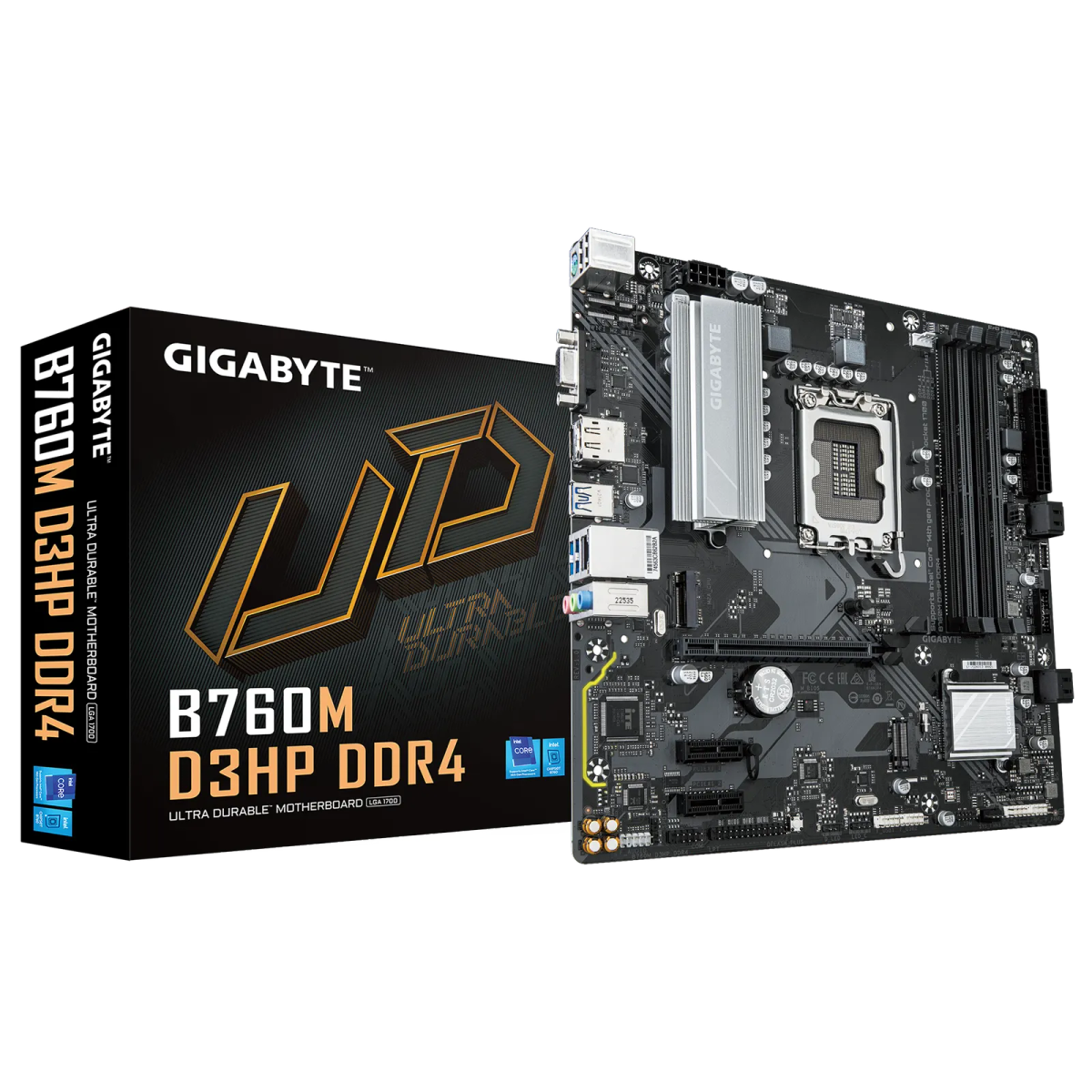 לוח אם – Gigabyte B760M D3HP DDR4 Micro-ATX LGA1700 DDR4 - צבע שחור