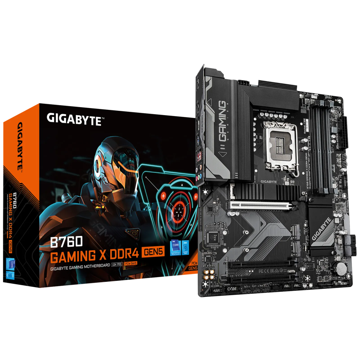 לוח אם – Gigabyte B760 GAMING X DDR4 GEN5 ATX LGA1700 DDR4 - צבע שחור