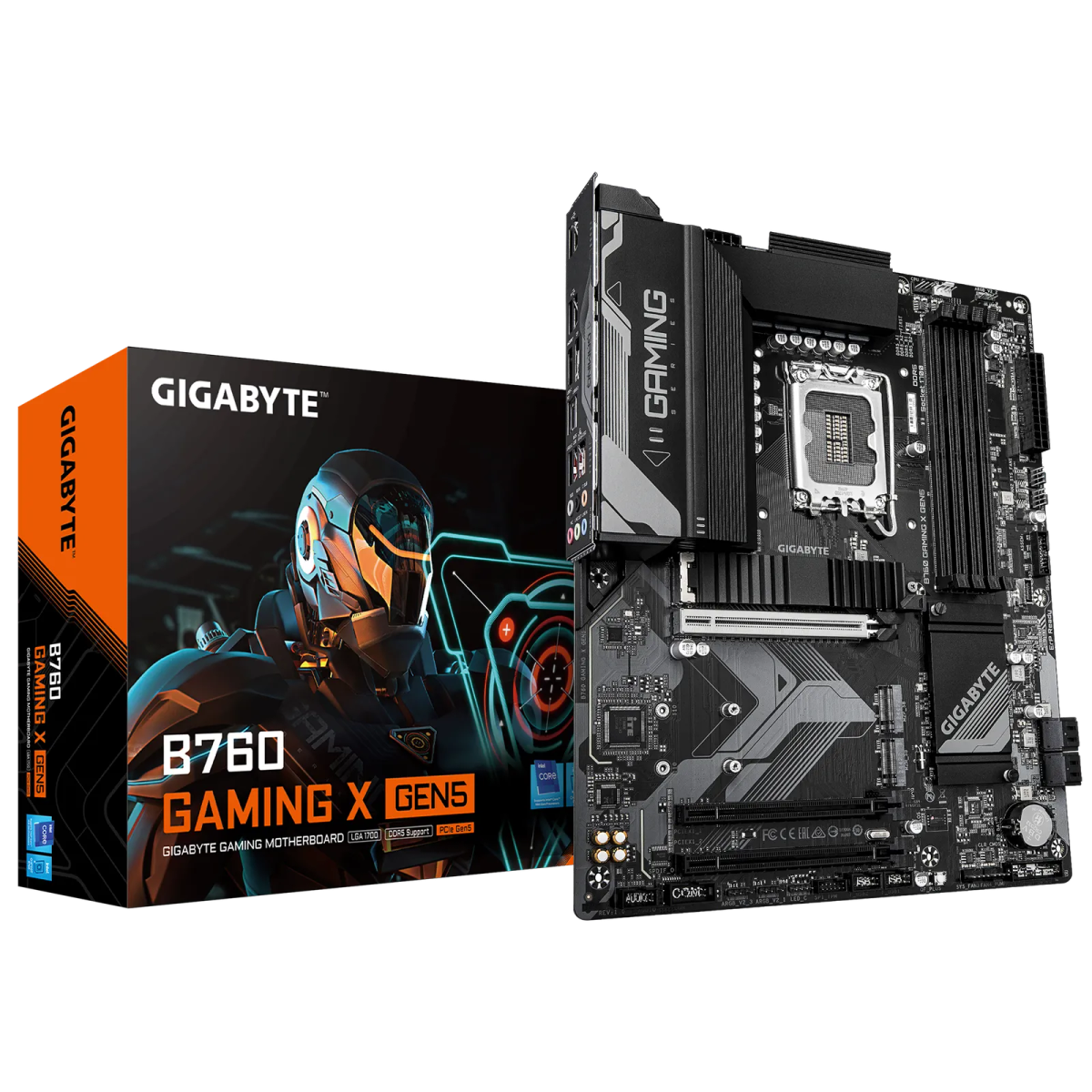 לוח אם – Gigabyte B760 GAMING X GEN5 ATX LGA1700 DDR5 - צבע שחור