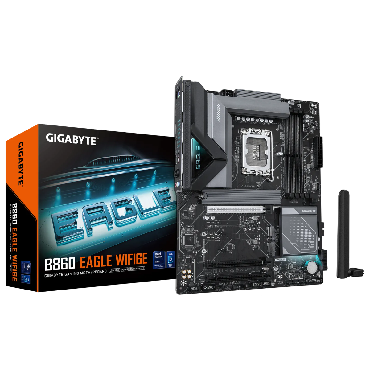 לוח אם – Gigabyte B860 EAGLE WIFI6E ATX LGA1851 DDR5 - צבע שחור