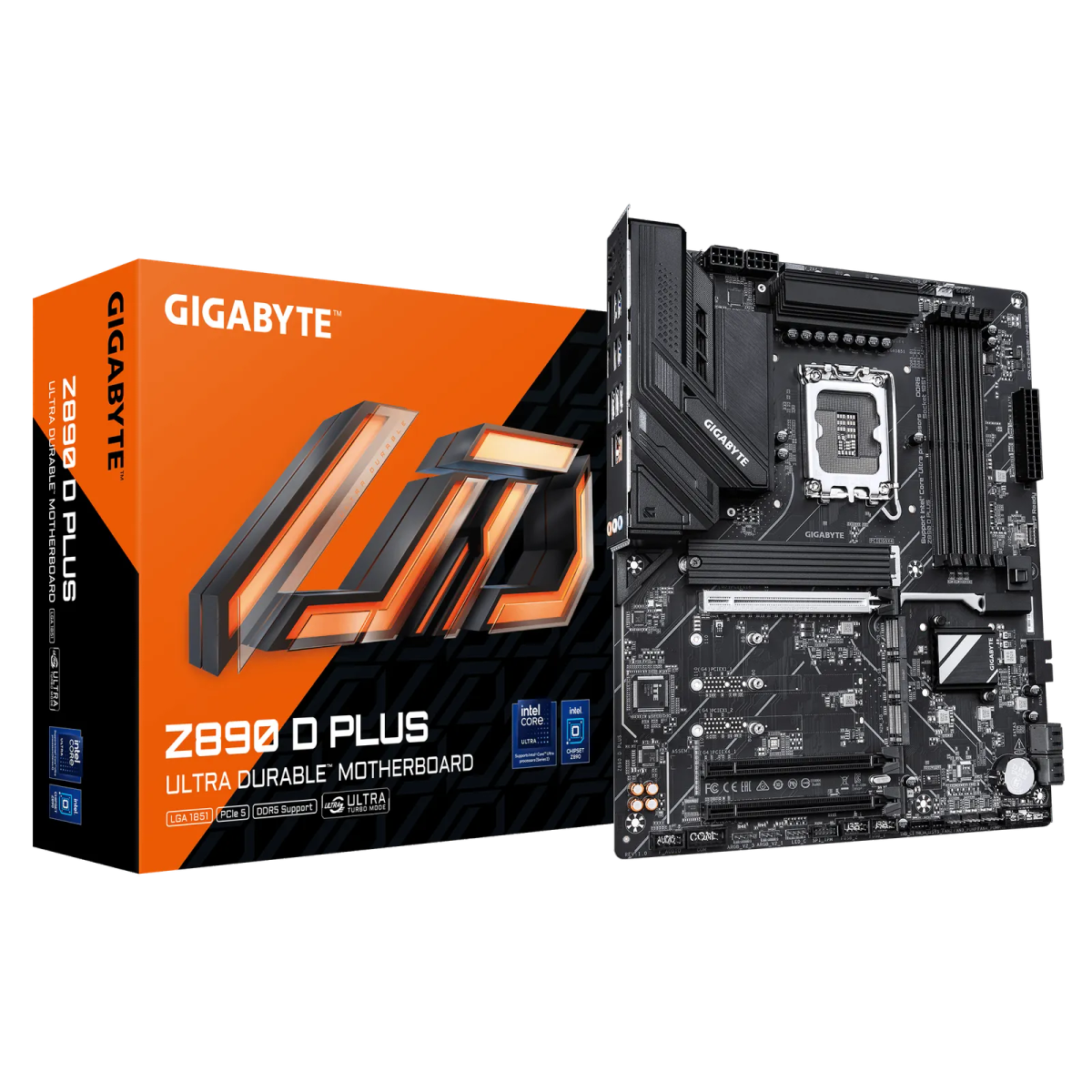לוח אם – Gigabyte Z890 D PLUS ATX LGA1851 DDR5 - צבע שחור