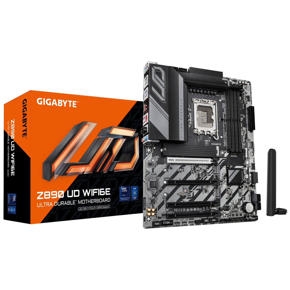 לוח אם – Gigabyte Z890 UD WIFI6E ATX LGA1851 DDR5 - צבע שחור