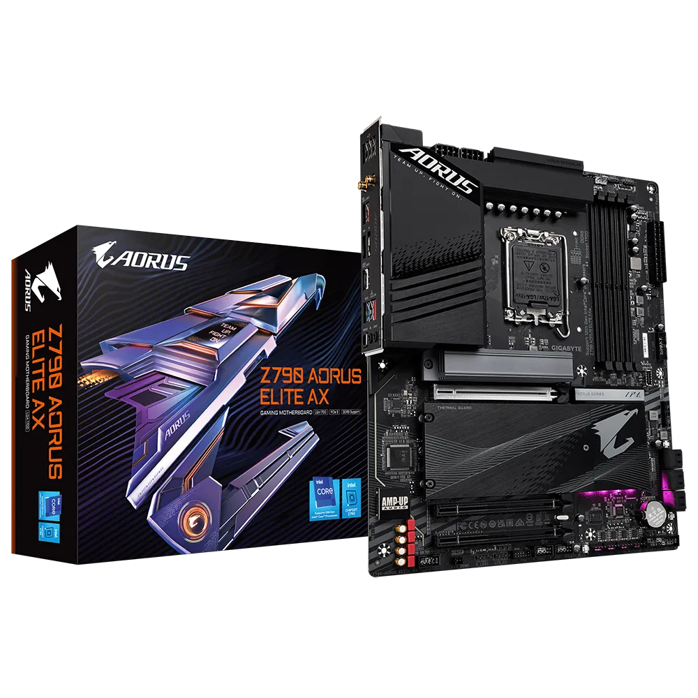 לוח אם – Gigabyte Z790 AORUS ELITE AX ATX LGA1700 DDR5 - צבע שחור