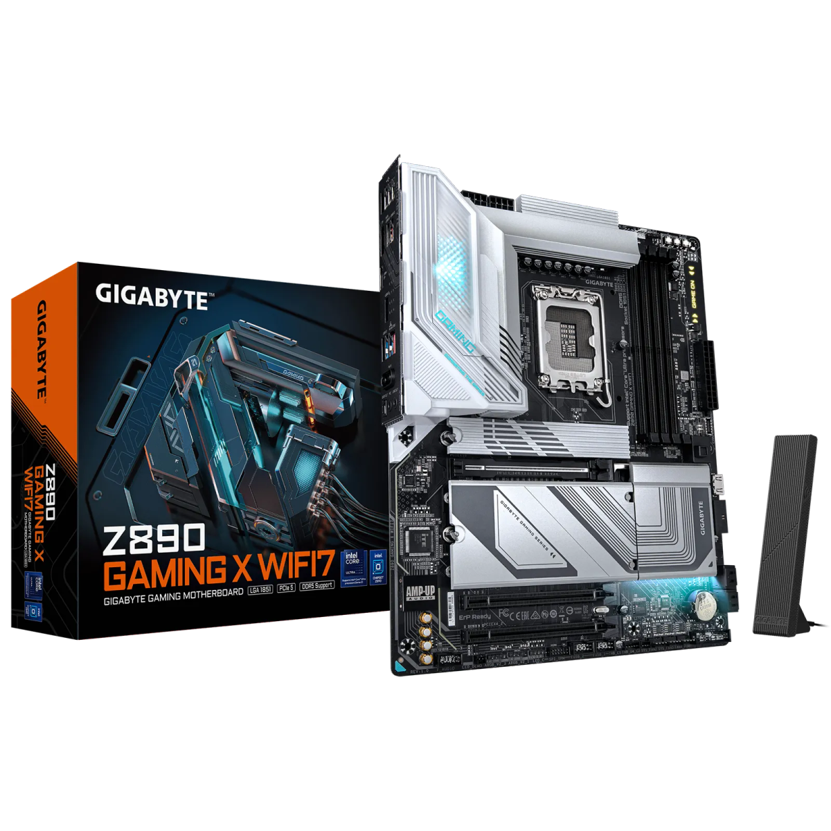 לוח אם – Gigabyte Z890 GAMING X WIFI7 ATX LGA1851 DDR5 – צבע שחור/לבן