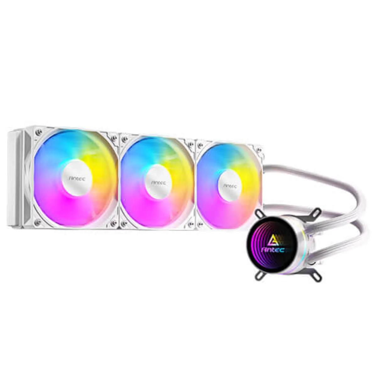 קירור נוזלי למעבד – Antec Lona 360 ARGB AIO 360mm – צבע לבן