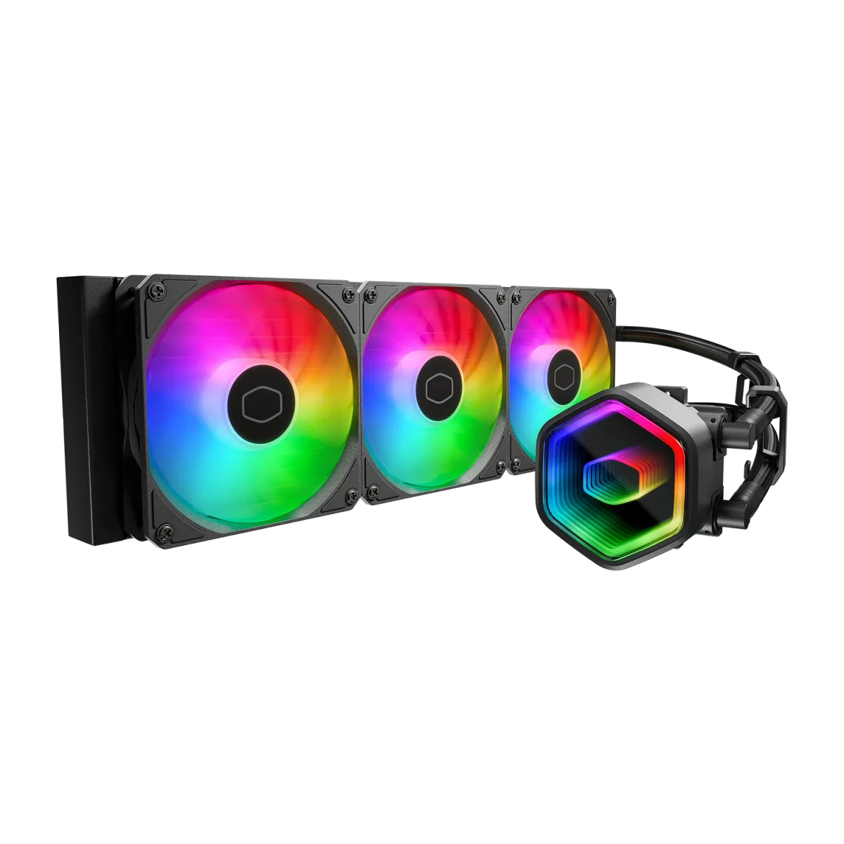 קירור נוזלי למעבד – Cooler Master 360 Core II ARGB 360mm – צבע שחור