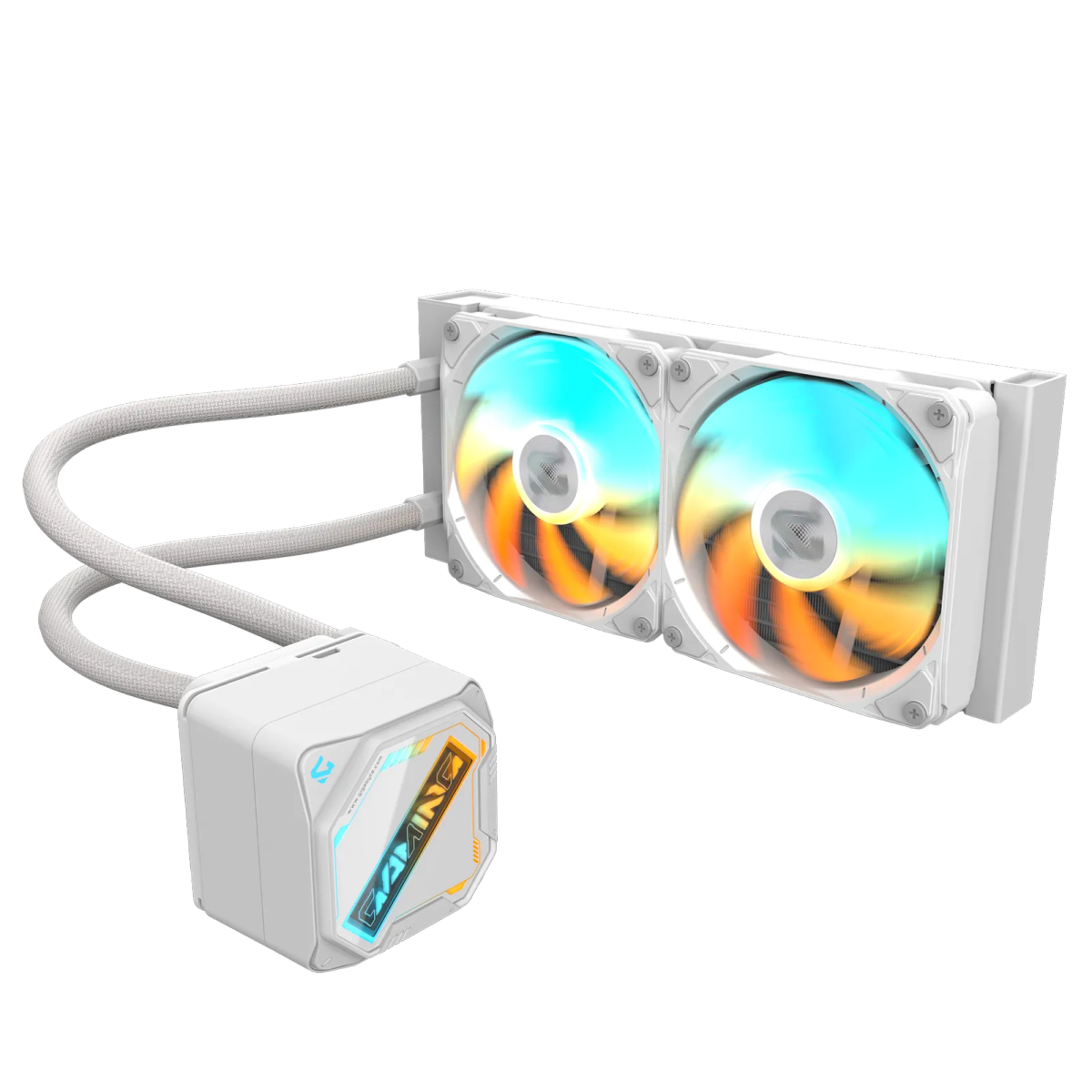 קירור נוזלי למעבד – Gigabyte Gaming 240 AIO 240mm – צבע לבן
